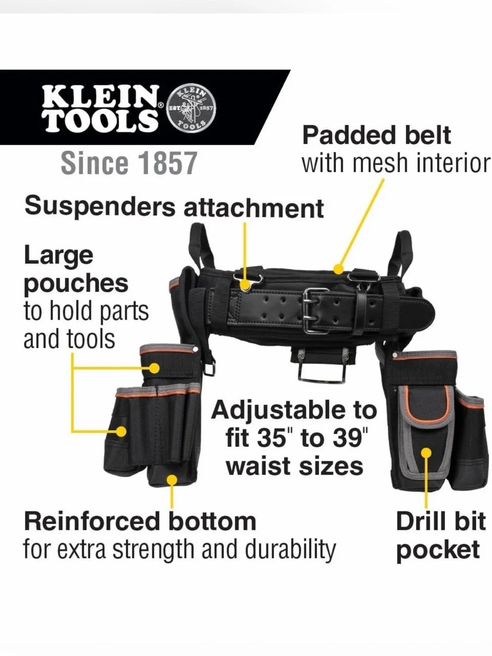 Klein Tools 55428 Tradesman Pro Tool Belt (NEW)